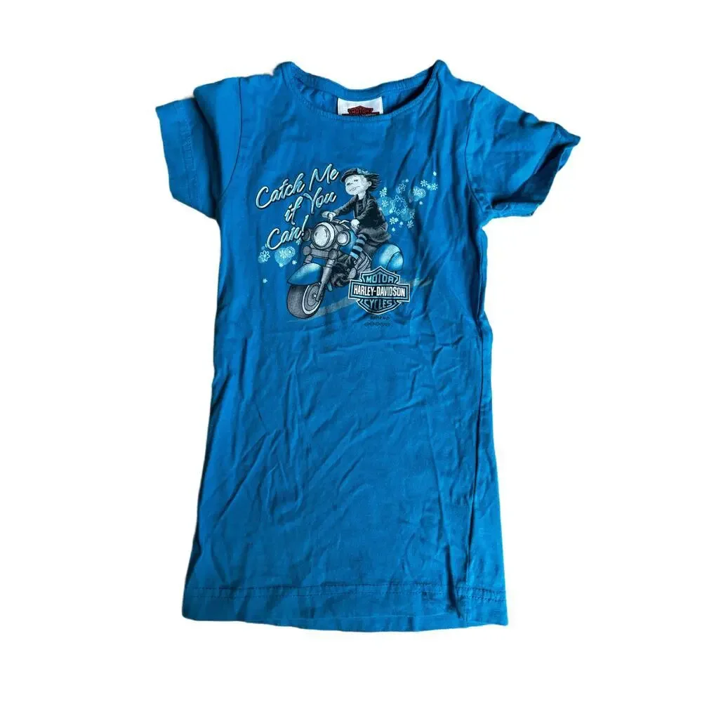 Harley Davidson kids T-shirt Wieblers Quad City H-D Davenport, Iowa girls xs